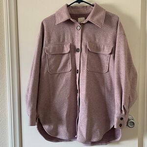 H &‎ M Light Pink Shacket, S